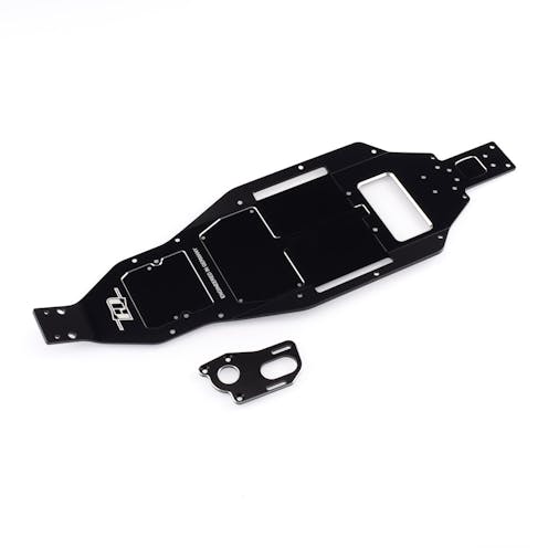 #RDRP0556 - RDRP Black LCG 7075 aluminium +4mm chassis and motor plate set (Associated T6.2)