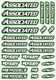 #BO-AS-G - Balls Out Associated Pre-Cut Stickers (A5) - GREEN