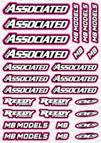 #BO-AS-P - Balls Out Associated Pre-Cut Stickers (A5) - PINK