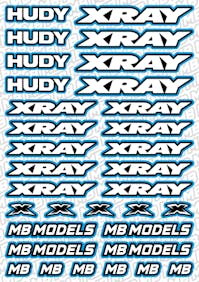 #BO-XR-B - Balls Out Xray Pre-Cut Stickers (A5) - BLUE