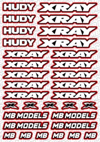 #BO-XR-R - Balls Out Xray Pre-Cut Stickers (A5) - RED
