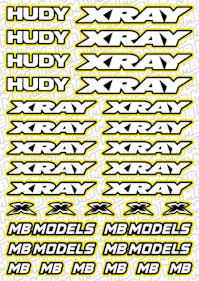 #BO-XR-Y - Balls Out Xray Pre-Cut Stickers (A5) - YELLOW