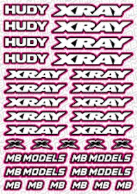 #BO-XR-PI - Balls Out Xray Pre-Cut Stickers (A5) - PINK