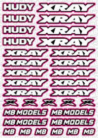 #BO-XR-PI - Balls Out Xray Pre-Cut Stickers (A5) - PINK