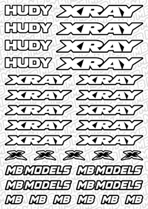 #BO-XR-W - Balls Out Xray Pre-Cut Stickers (A5) - WHITE