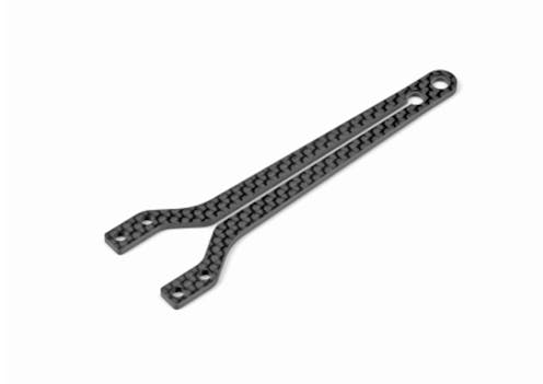 #XR301072 - TEAM XRAY X4 GRAPHITE UPPER DECK - SPLIT FRONT - 2.0MM