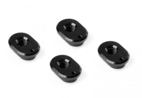 #XR302310 - TEAM XRAY X4 ALU CASTER BUSHING FRONT 3° / REAR 0.5° - 1 DOT (4)