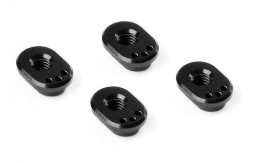 #XR302312 - TEAM XRAY X4 ALU CASTER BUSHING FRONT 5° / REAR 2.5° - 3 DOTS (4)