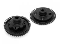 #XR304911 - TEAM XRAY X4 COMPOSITE GEAR DIFF. CASE WITH 38T PULLEY & COVER