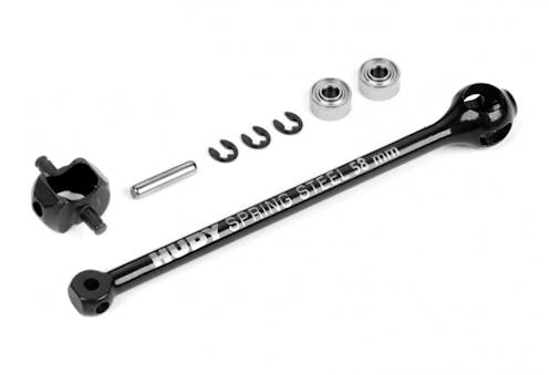 #XR305306 - TEAM XRAY X4 ECS BB DRIVE SHAFT 58MM - HUDY SPRING STEEL™ - SET