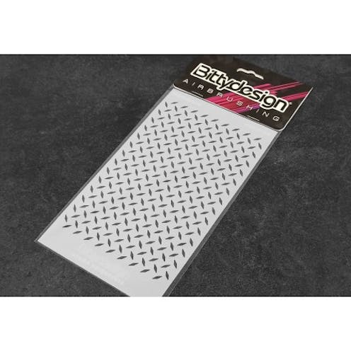 #BD-STC-019 - Bittydesign Vinyl Stencil - Diamond Plate