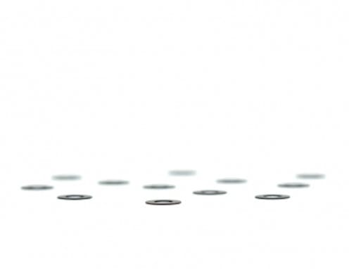 #AV10075-025 - Avid R/C Black aluminium ballstud washers - 12 pcs (0.25mm)