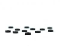 #AV10075-200 - Avid R/C Black aluminium ballstud washers - 12 pcs (2.0mm)