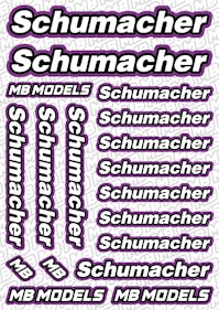 #BO-SCH-PU - Balls Out Schumacher Pre-Cut Stickers (A5) - PURPLE