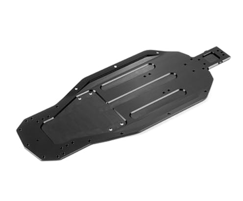 #XR321112 - XB2'22 ALU CHASSIS WITH BENT SIDES - SWISS 7075 T6 - 2.5MM