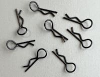 #BO8000 - Balls Out Small Body Clips - 8pcs - Black