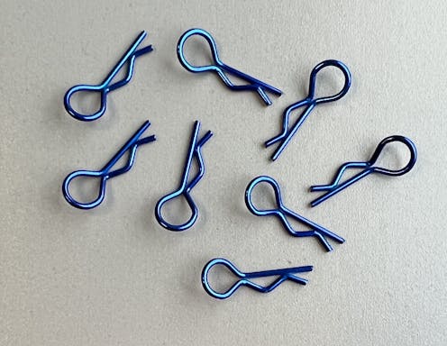 #BO8001 - Balls Out Small Body Clips - 8pcs - Met Blue