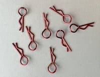 #BO8002 - Balls Out Small Body Clips - 8pcs - Met Red