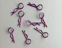 #BO8003 - Balls Out Small Body Clips - 8pcs - Met Purple