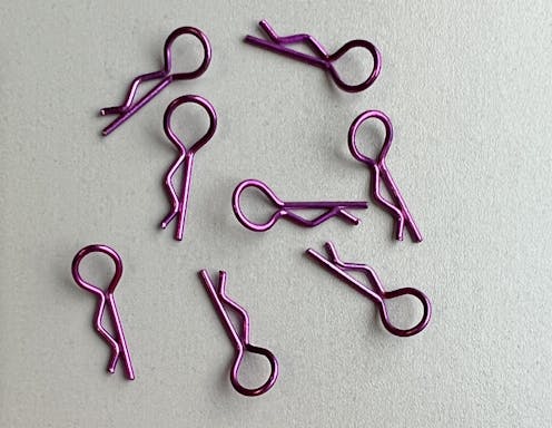 #BO8003 - Balls Out Small Body Clips - 8pcs - Met Purple