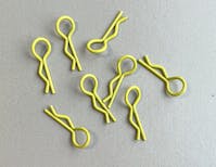 #BO8005 - Balls Out Small Body Clips - 8pcs - Flo Yellow