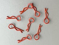 #BO8006 - Balls Out Small Body Clips - 8pcs - Flo Orange