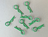 #BO8007 - Balls Out Small Body Clips - 8pcs - Flo Green