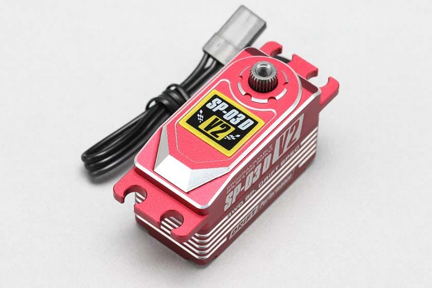 #SP-03DV2RA - Yokomo SP-03D Version 2 Drift Brushless Steering Servo (Red)