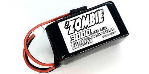 #RE30001002SH - ZOMBIE 3000mah 7.4V receiver hump pack