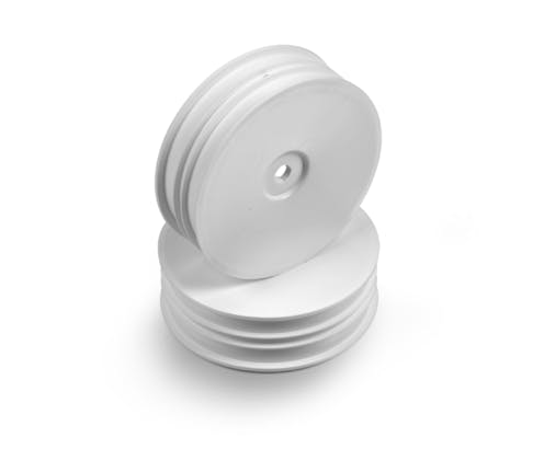 #XR329914-M - TEAM XRAY 2WD FRONT SLIM WHEEL AERODISK WITH NARROW OFFSET - WHITE (2)