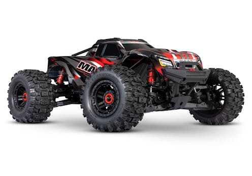 #TRX89086-4-RED - Traxxas Red WideMaxx Maxx 1:10 4X4 Brushless RTR Monster Truck (+ TQi, TSM, VXL-4S, Velineon 540XL)