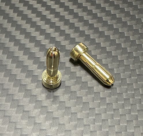 #B-TZ-100017 - ZOMBIE 4mm plated male tube plug (2)