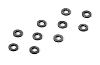 #S-TZ-B00050 - ZOMBIE Alloy 3x6mm high precision shims (0.5mm) 10pcs Black