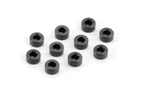 #S-TZ-B00300 - ZOMBIE Alloy 3x6mm high precision shims (3.0mm) 10pcs Black