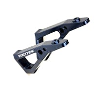 #EX1841-GM - EXOTEK Gun Metal 7075 aluminium +5mm wing mounts - pr (Tekno EB410)