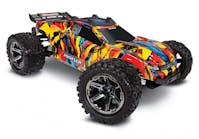 #TRX67076-4-SLRF - Traxxas Rustler 4x4 VXL 1/10 RTR TQi TSM Solar Flare