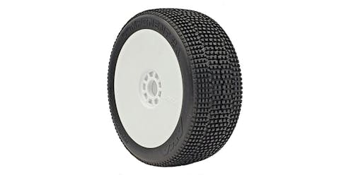 #AKA14032QRW - AKA Component 2AB 1:8 Buggy Tyre S-Soft Longwear on Evo Wheel (2)