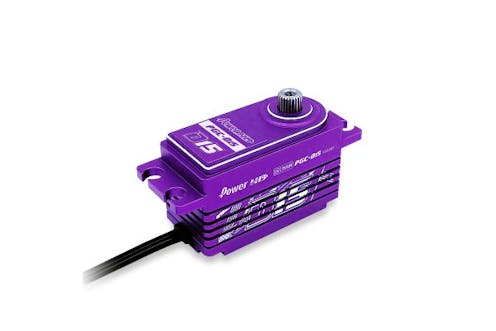 #HD-D15P - Power HD D15 Purple Low Profile Servo Alu Case (18.0Kg/0.085S)
