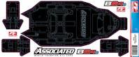 #AS91980 - TEAM ASSOCIATED RC10B6.4D FT C HASSIS PROTECTIVE SHEET, PRINT