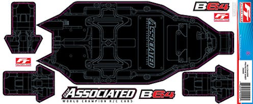 #AS91999 - TEAM ASSOCIATED RC10B6.4 FT CHASSIS PROTECTIVE SHEET, +3MM,