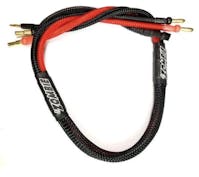 #B-TZ-1000RB4/5 - ZOMBIE 4mm, 4/5mm plated male tube plug 600mm charging wire (RED BLACK)