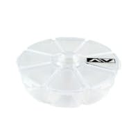 #AV10085-08 - Avid round parts box - 8 bin (105mm x 25mm)