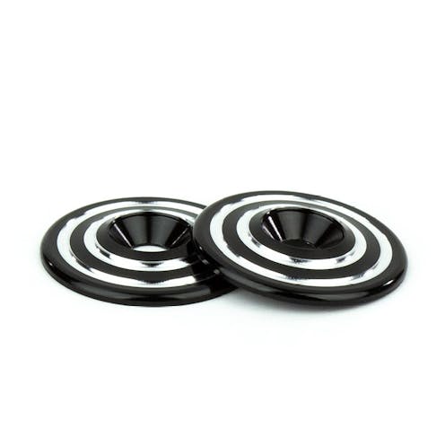 #AV10084-BLK - Avid Ringer machined alloy wing buttons - black - pr