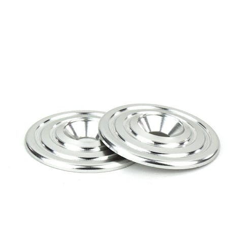 #AV10084-SIL - Avid Ringer machined alloy wing buttons - silver - pr