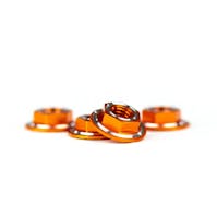 #AV10097-ORG - Avid Ringer M4 serrated wheel nuts - orange - 4 pcs