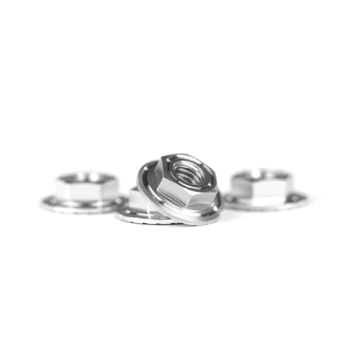 #AV10097-SIL - Avid Ringer M4 serrated wheel nuts - silver - 4 pcs