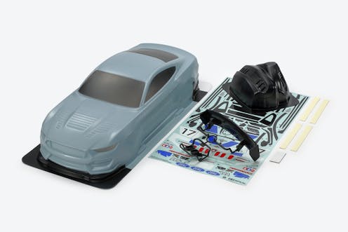#TA47485 - TAMIYA FORD MUSTANG GT4 BODY PAINTED - GREY