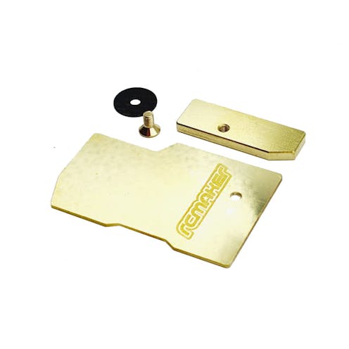 #RCM-MTC2-FEPB - RC MAKER LCG Floating Receiver/ Fan Plate Set for Mugen MTC2 - Brass