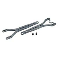 #RCM-MTC2-SFT16-V2 - RC MAKER SlimFlex V2 1.6mm Carbon Twin Topdeck Set for Mugen MTC2