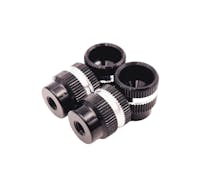 #RCM-SN2 - RC MAKER Aluminium Setup Wheel/Station Nuts (Black/Silver) - V2 (4)